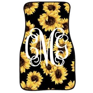 Monogrammed car mats
